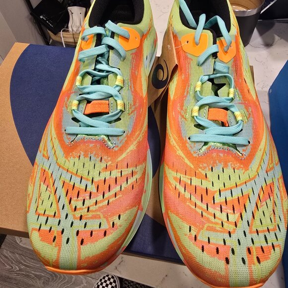 Asics Noosa Tri 15 Lime Burst Illuminate Running Shoe 1011B609-301 Mens 10.5 NEW - Picture 4 of 13